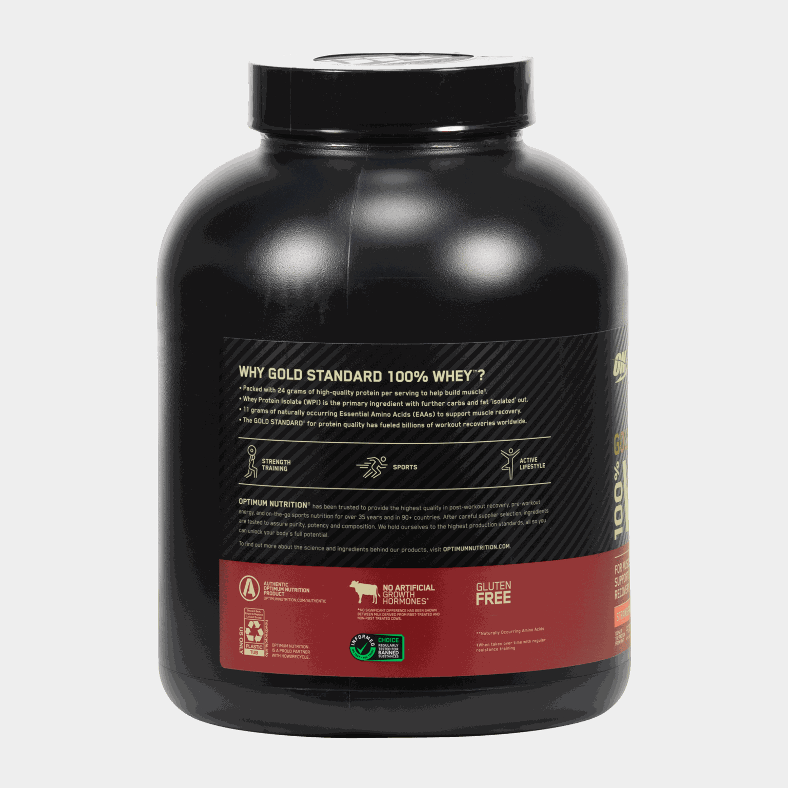 100 % Whey Gold Standard 2 270 g - Strawberry & Cream, proteinpulver - full image 2