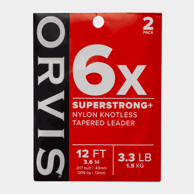 Super Strong Plus Leaders 12' 6x, tafs - Fluglina