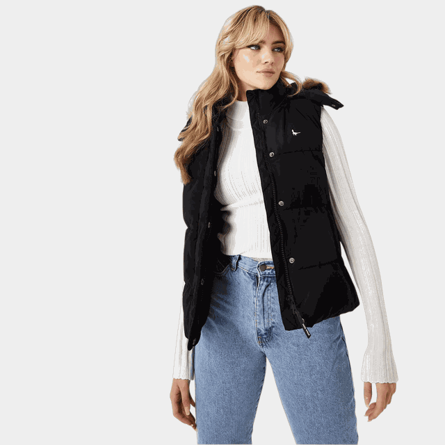 Willow Gilet Puffer, fodrad väst, dam - Fritidsjackor