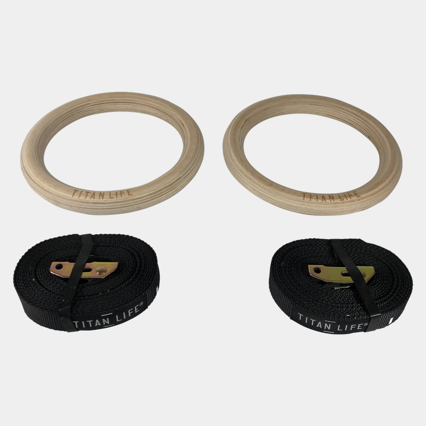 Wooden Gymrings, gymringar - full image 2