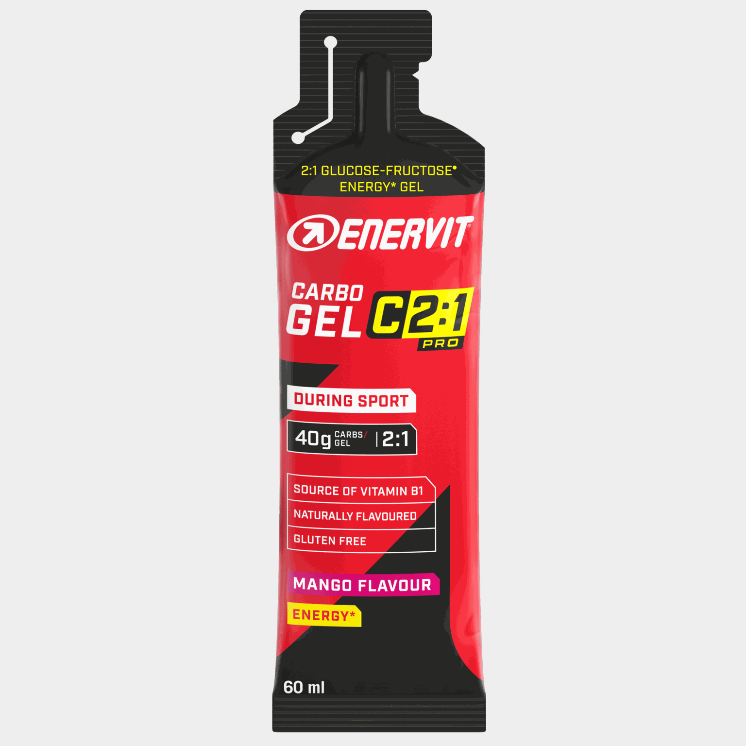 C2:1 PRO Carbo Gel Mango 60 ml, energigel - full image 2