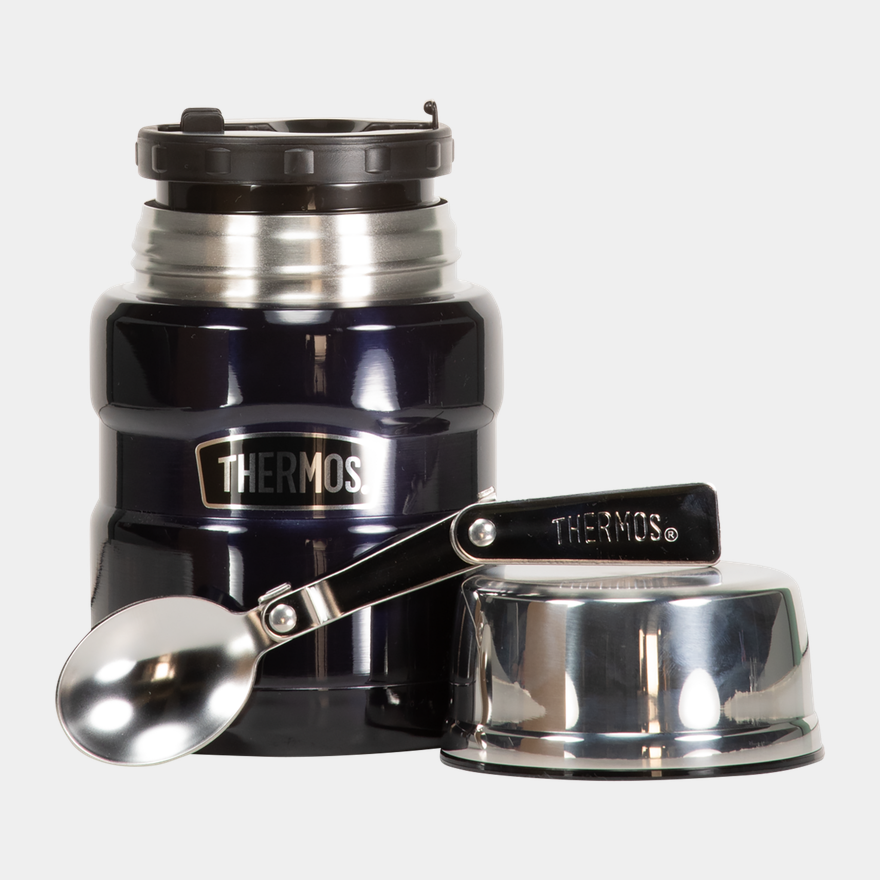 King Stainless Steel Vakuum Food Jar Dark Blue 470 Ml, mattermos - full image 2