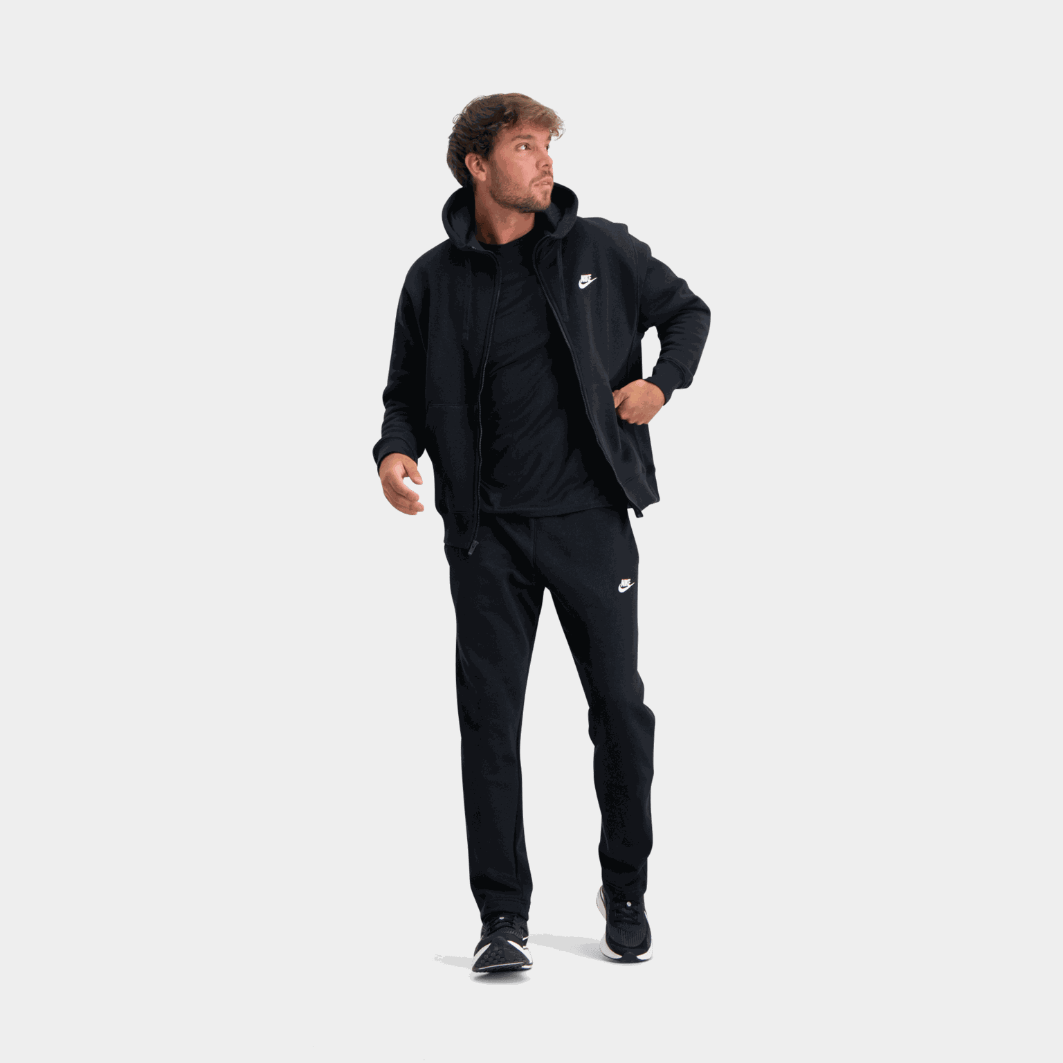 Club Hoody Full Zip, huvjacka herr - full image 3