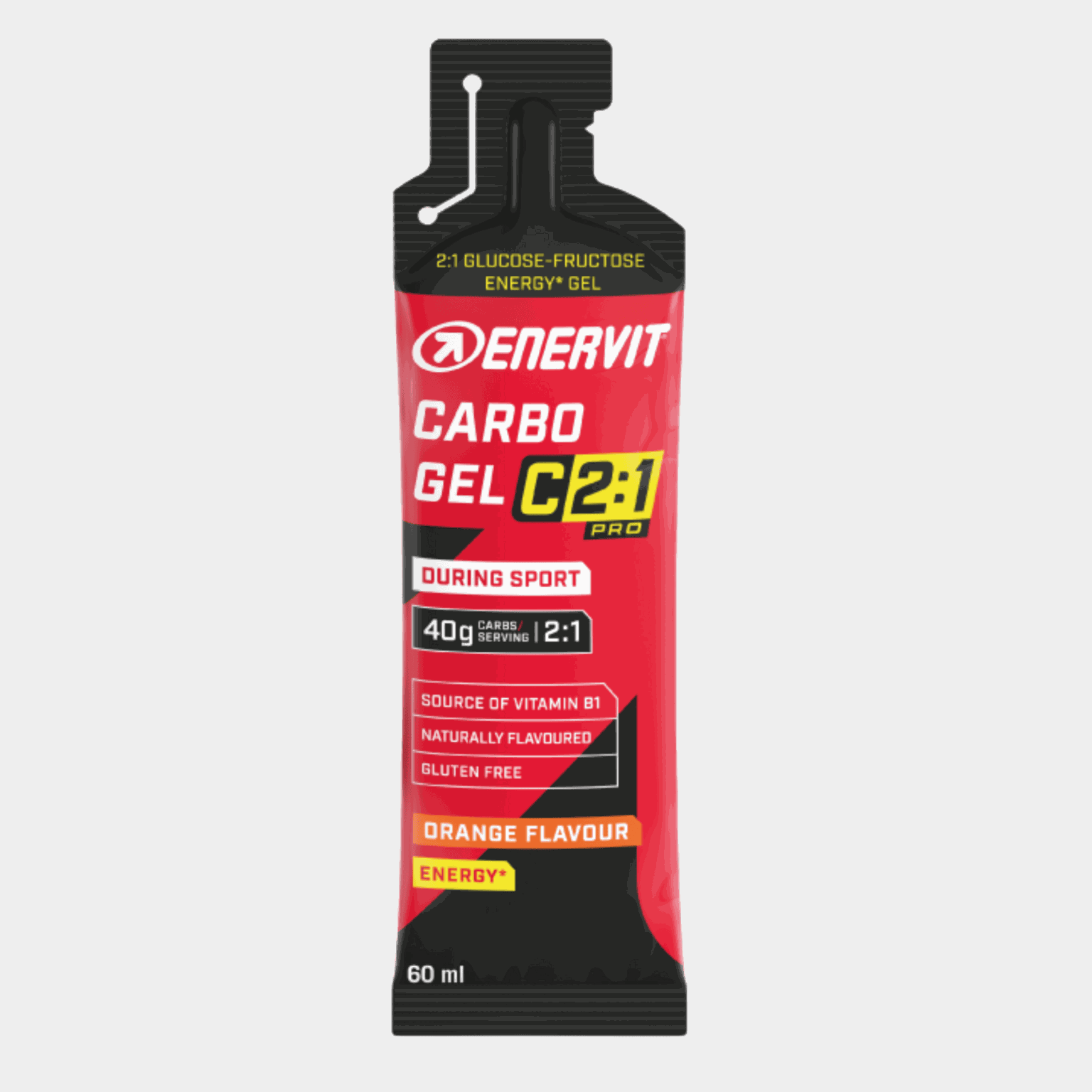 C2:1 PRO Carbo Gel Orange 60 ml, energigel - full image 1