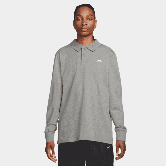 Nk Club Knit Ls Polo, herr - Pikeér