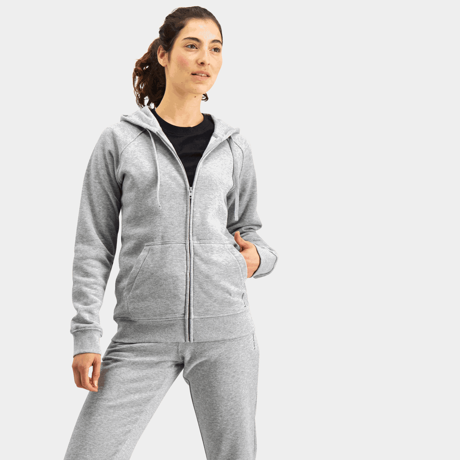Essential Zip Hood, huvjacka, dam - full image 2