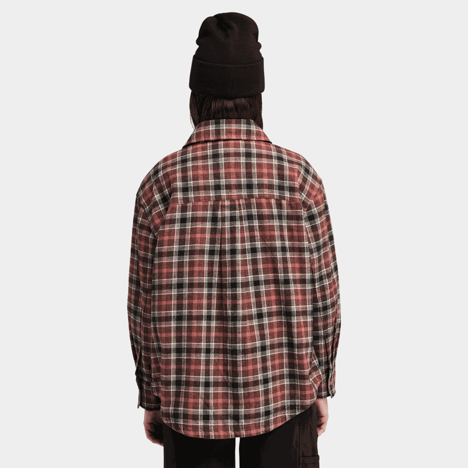 Plaid Flannel Overshirt, jacka, dam - full image 3