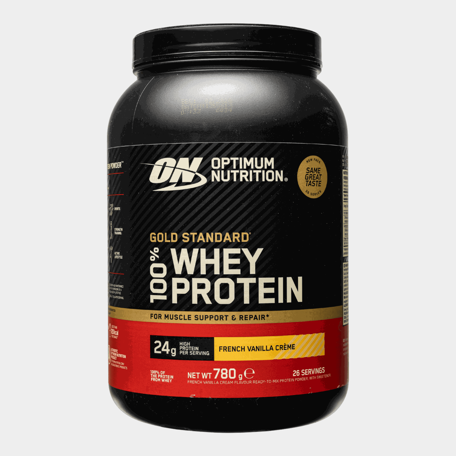 Gold Standard 100% French Vanilla 780g, proteinpulver - full image 1
