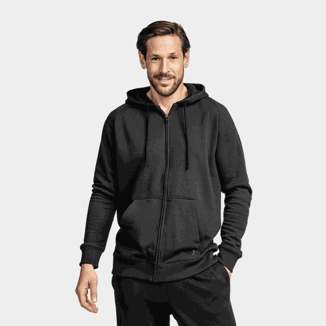 Essential Zip Hood, huvjacka, herr - Hoodtröjor