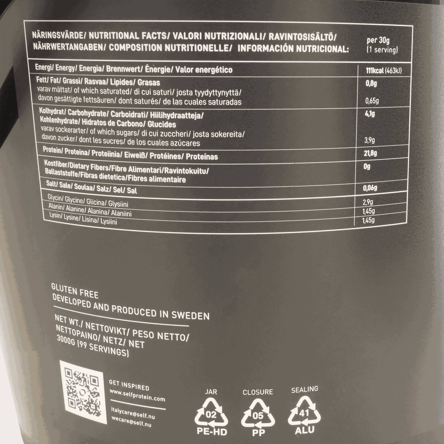 Self Whey Shake, Vanilla, proteinpulver - full image 3