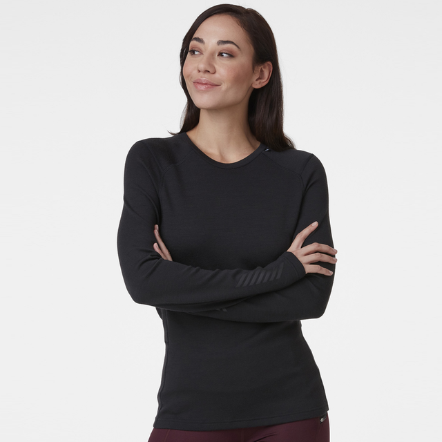 Lifa Merino Midweight Crew, ulltröja dam - Överdelar Ull Dam