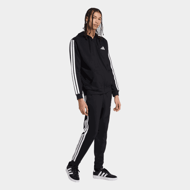 3-Stripes Fleece Tracksuit, joggingdräkt, herr - Träningsset