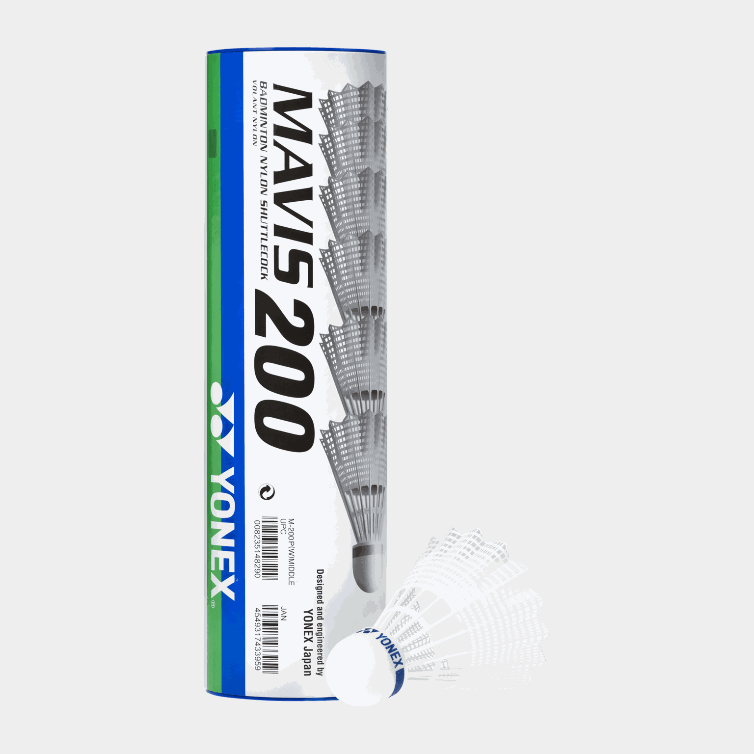 Mavis 200 6-pcs Tube, badmintonbollar - full image 1