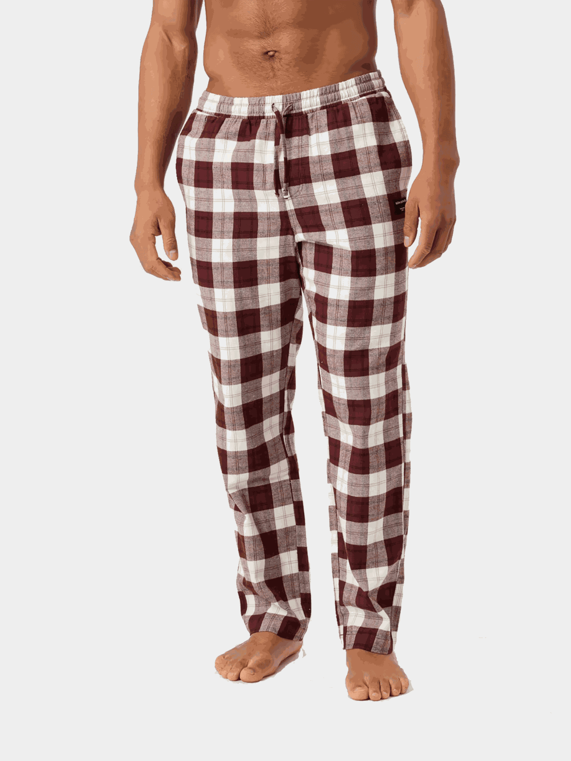 Core Flannel Pyjama Pant, pyjamasbyxor, herr - Fritidsbyxor - Röd | XXL