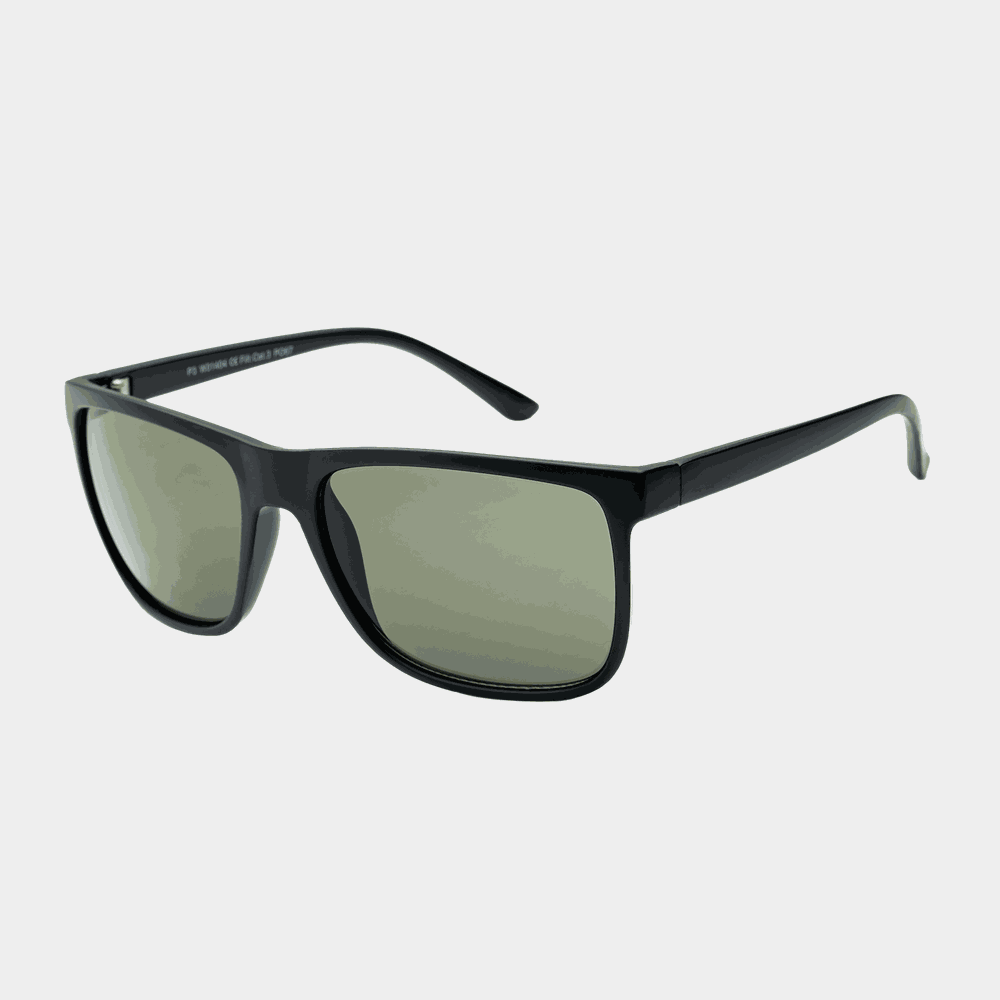 14 Matt Black With Green Lens, solglasögon - full image 1