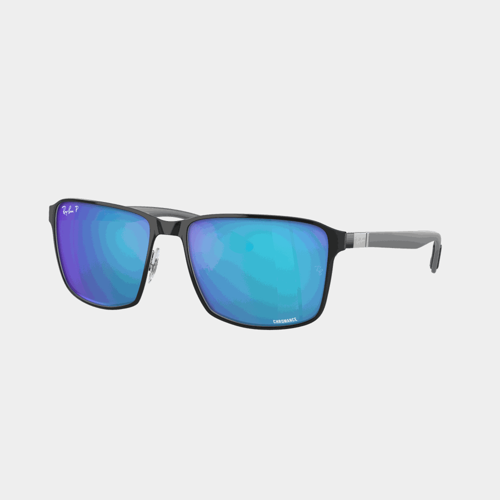 Metal Sunglass Black On Silver, solglasögon - full image 1