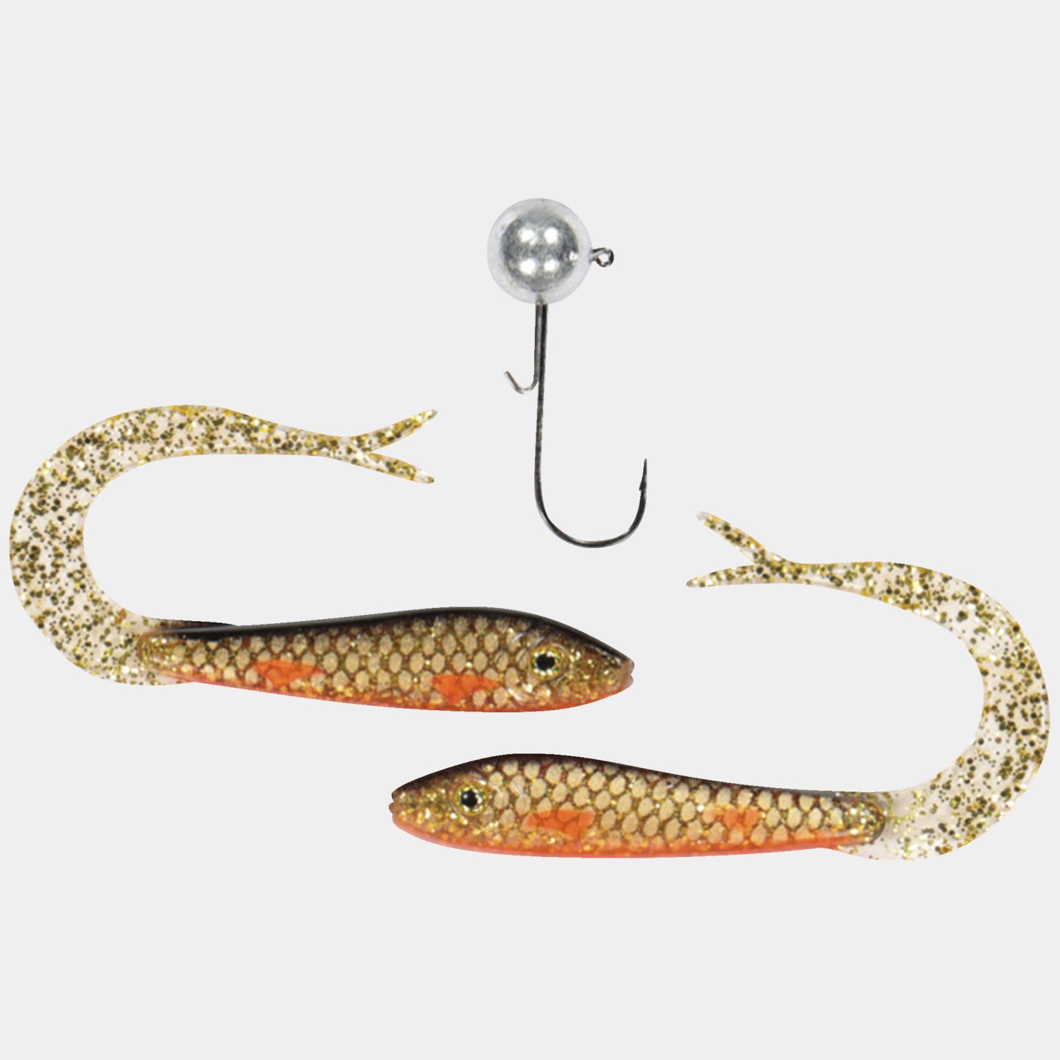 The Hitman Soft Tail 8cm, 2 Jiggar + 1 Huvud 10g 2/0, #4 Gol - full image 1