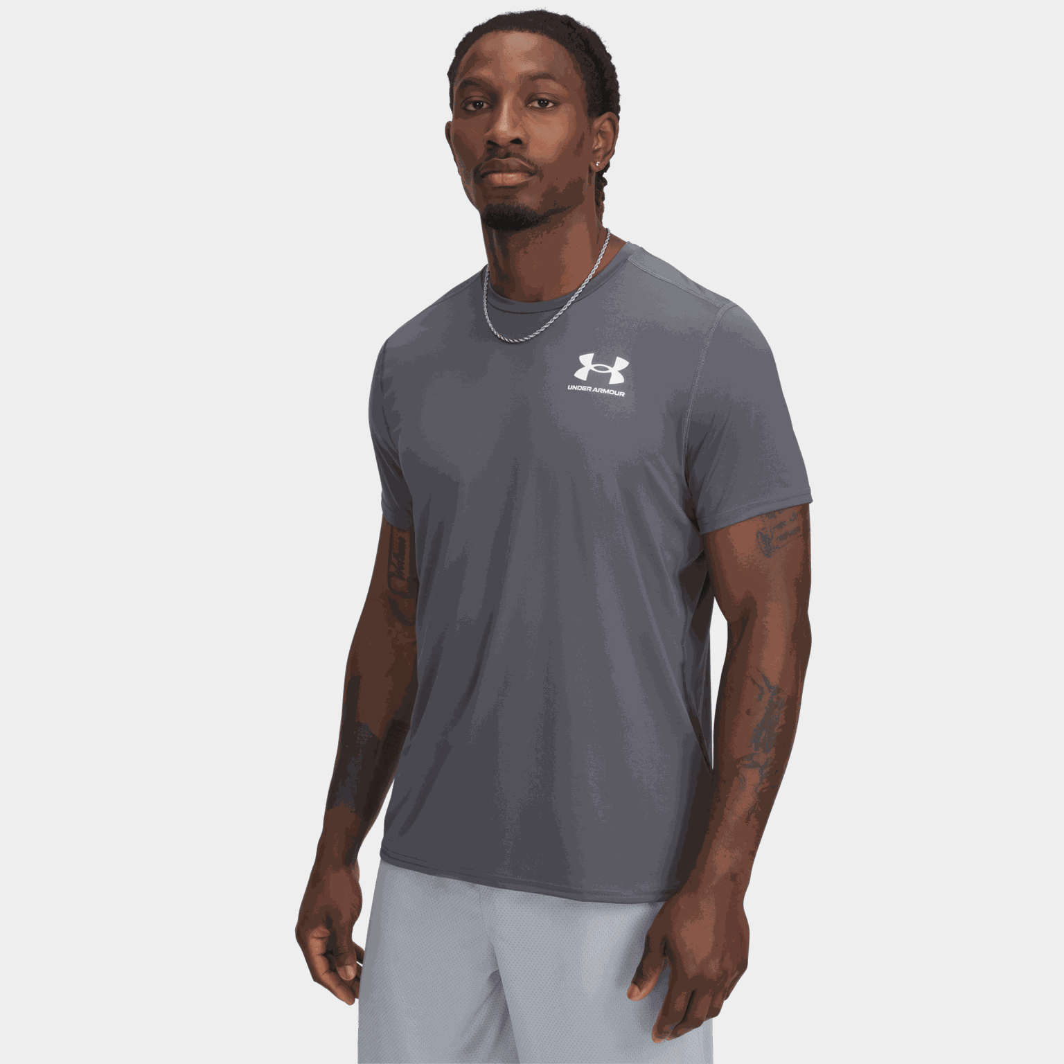 HeatGear® Fitted Short Sleeve Tee, träningströja, herr - Tränings-T-Shirts