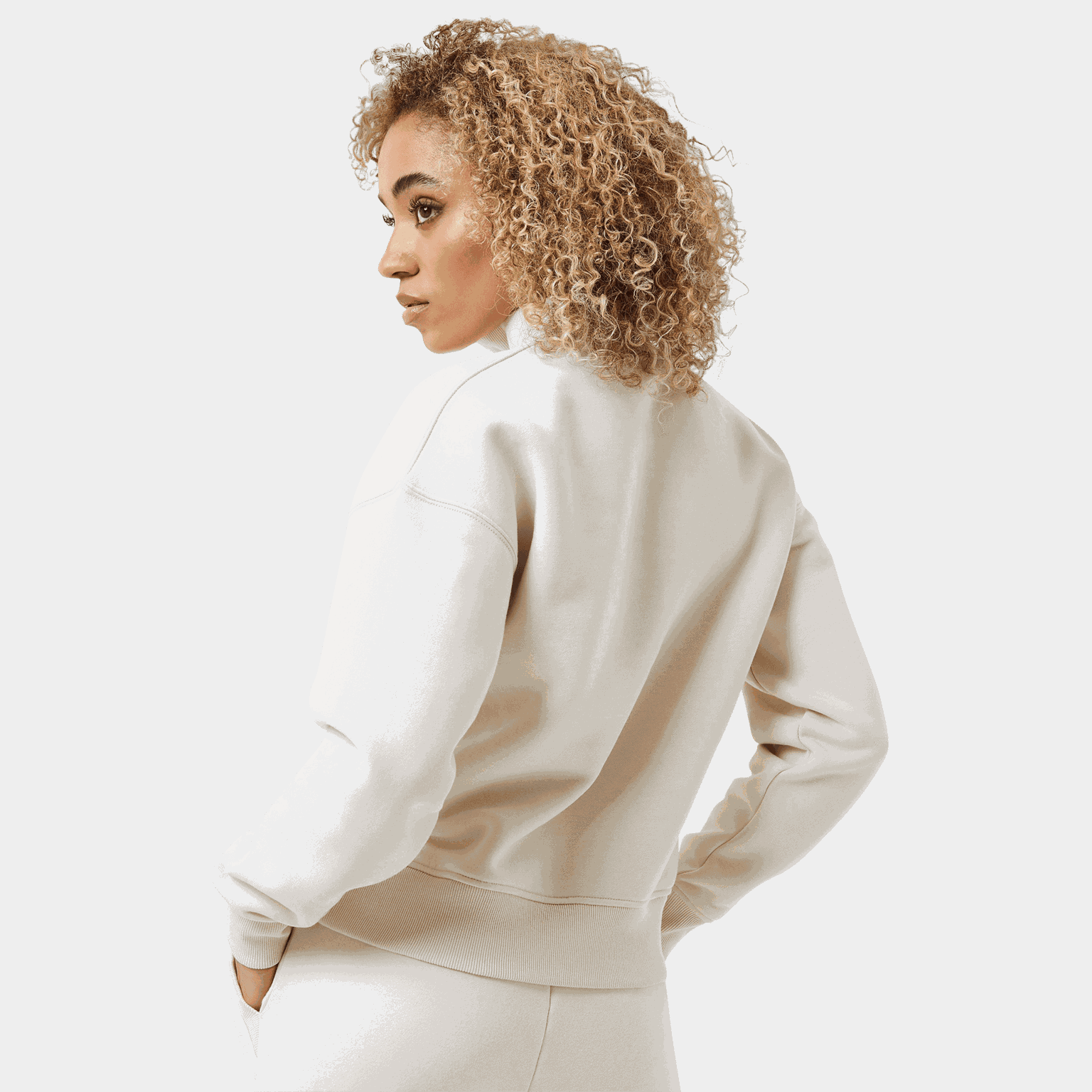 Quarter Zip Sweatshirt, tröja, dam - full image 2