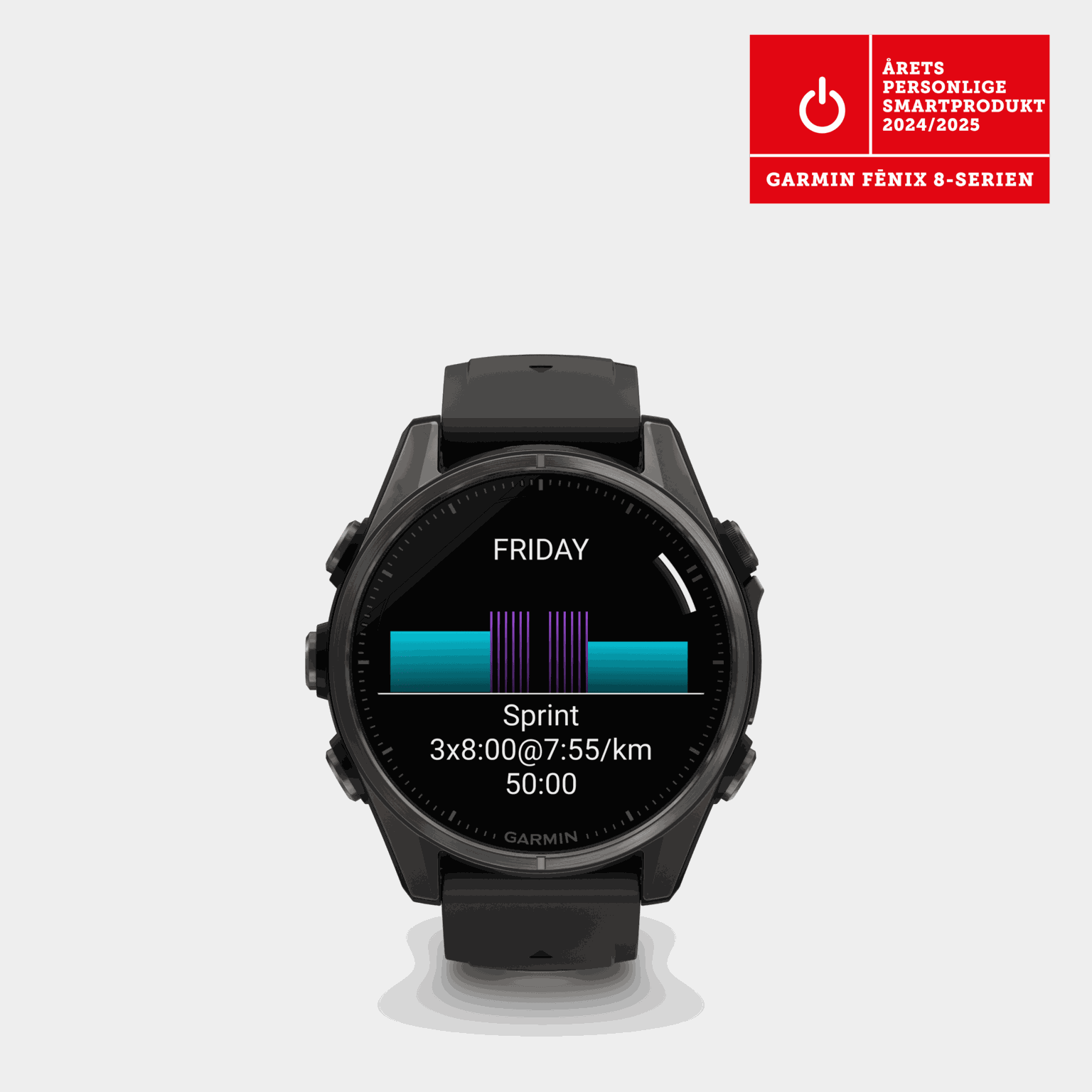 fenix 8 – 43 mm, AMOLED, Sapphire, smartklocka - full image 1