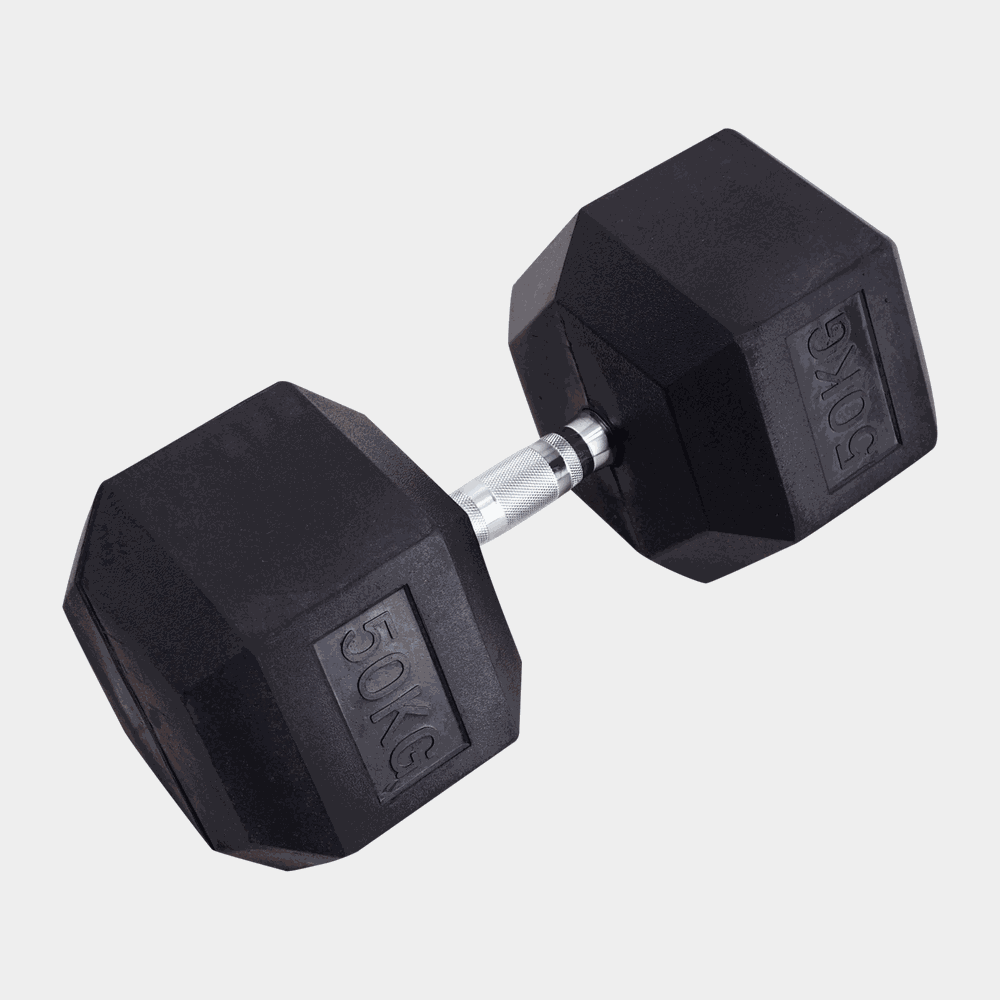 Hex Dumbbell 50 kg, hantel - full image 1