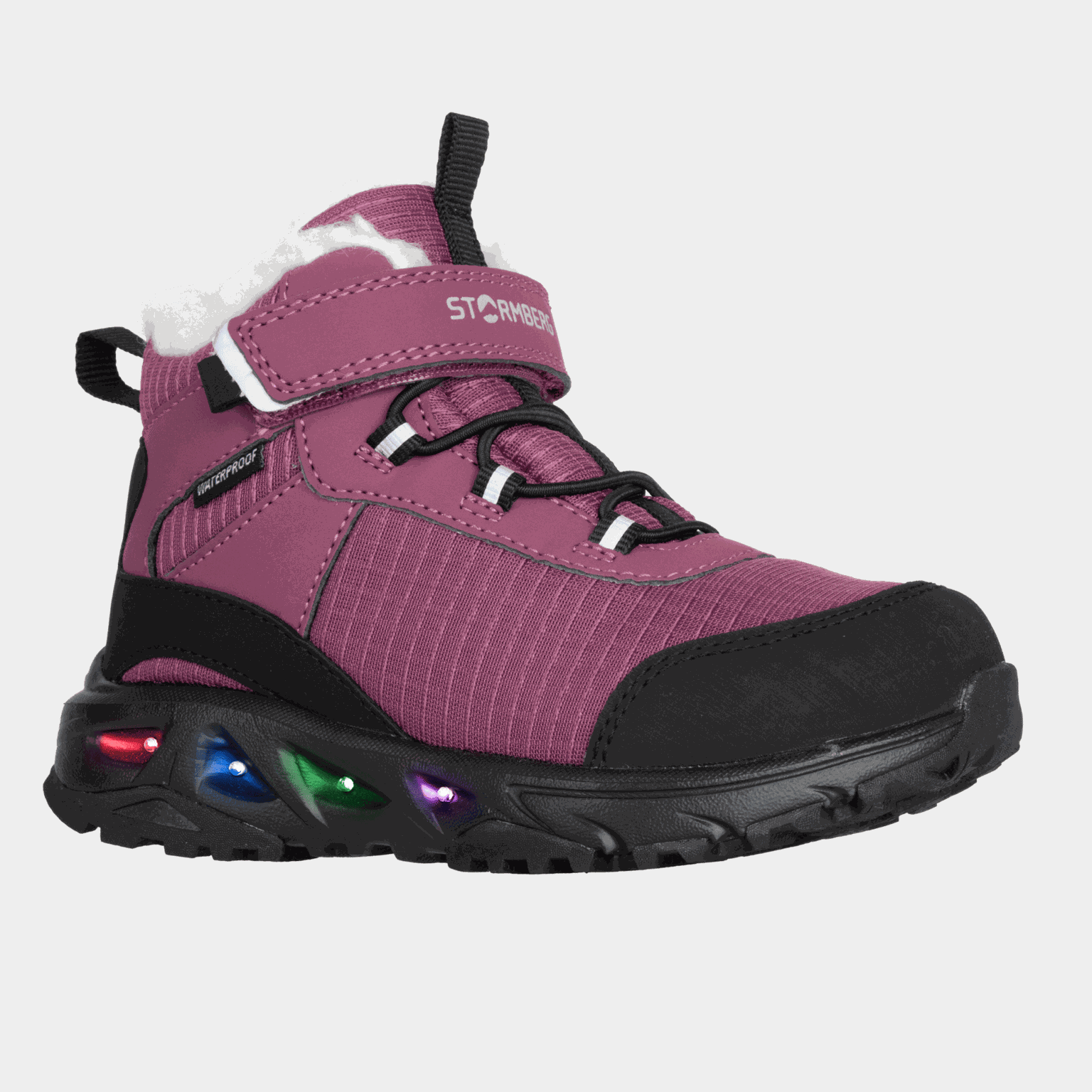 Jet Winterflash Wool Light-Up WP Mid Shoe, vinterskor, barn - full image 2