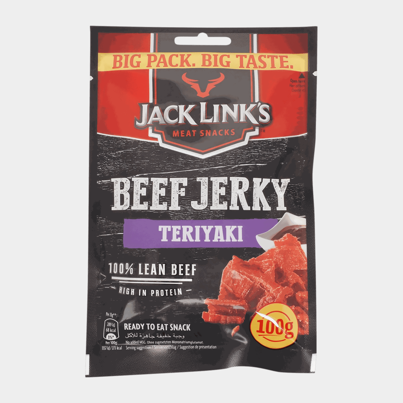 Beef Jerky 100 G Teriyaki, torkat kött - full image 1