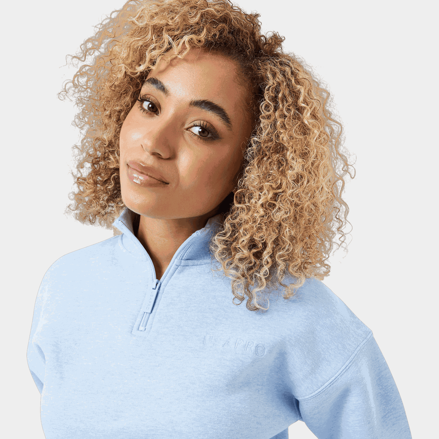 Quarter Zip Sweatshirt, tröja, dam - full image 3