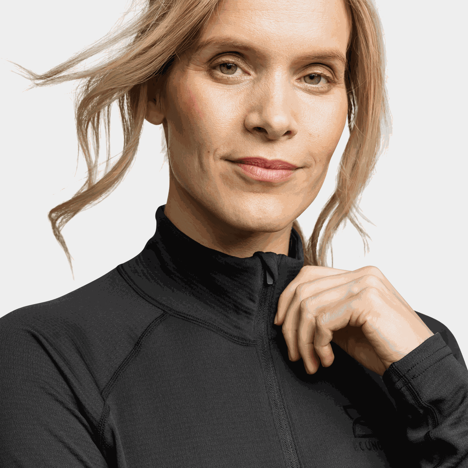 Brushed Halfzip, träningströja, dam - full image 3