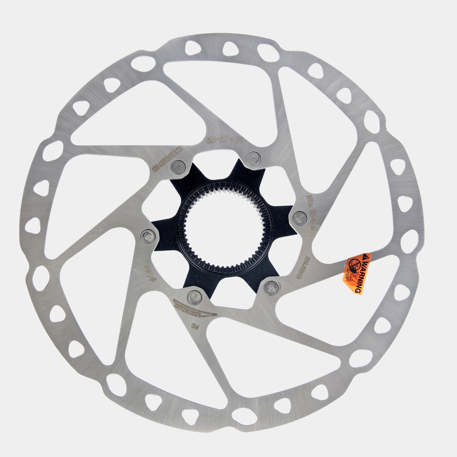 Discbrake rotor Deore 180 mm centerlock SM-RT64, bromsskiva - full image 2