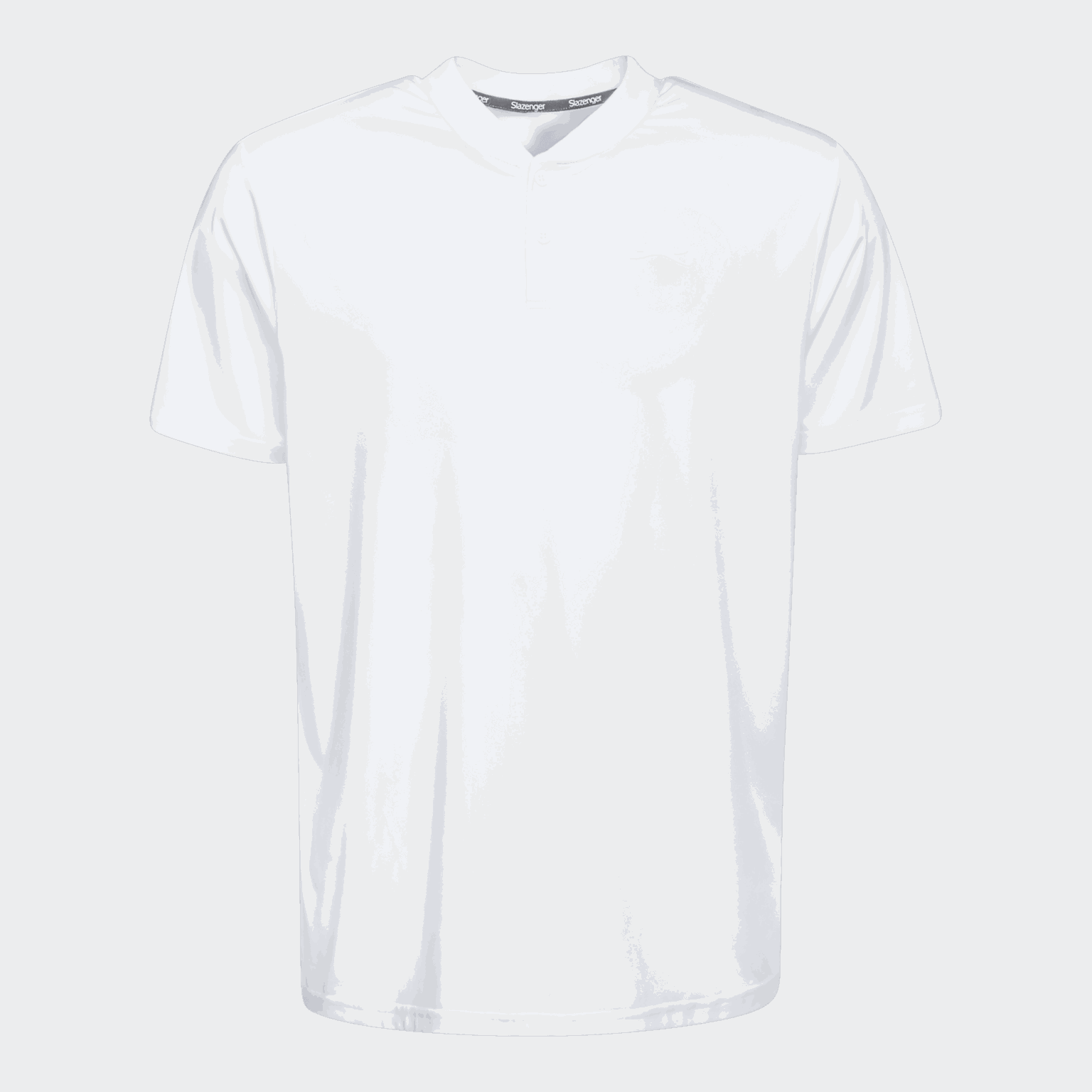 Collarless Polo Shirt Mens, pikétröja, herr - full image 2